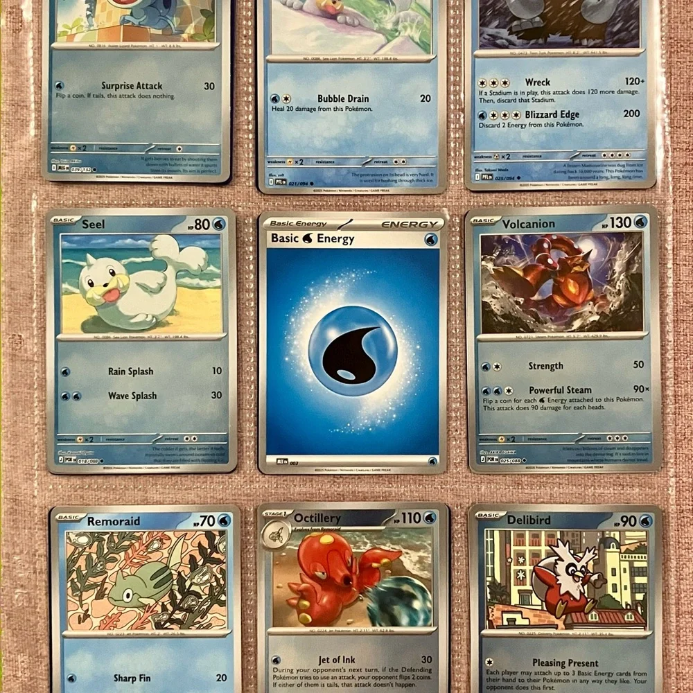 16x Mega Evolution Water Type Pokémon Cards 💧